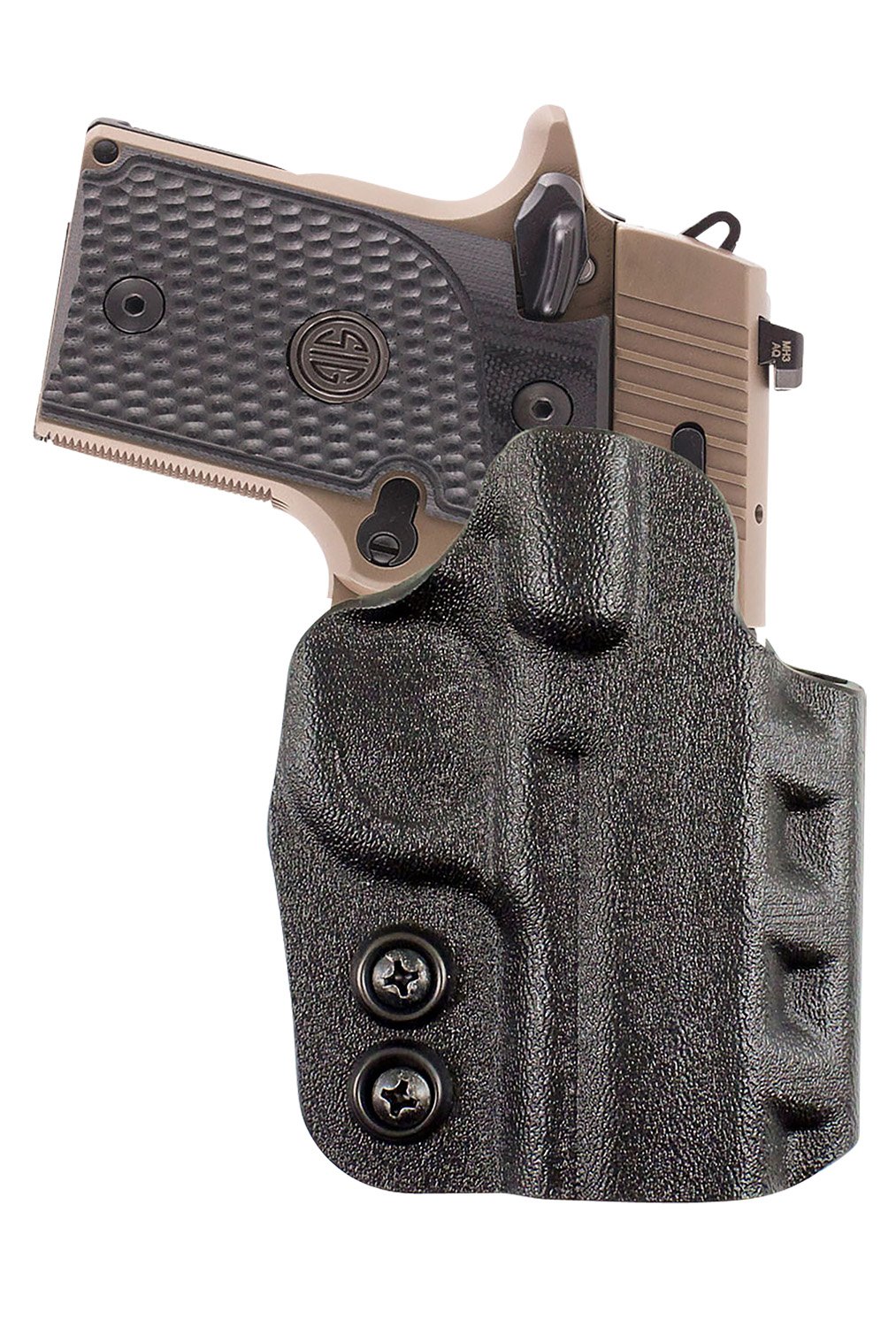 DeSantis D94KA1RZ0 Cazzuto OWB Black Kydex Paddle Holster S&W M&P 9 Shield EZ