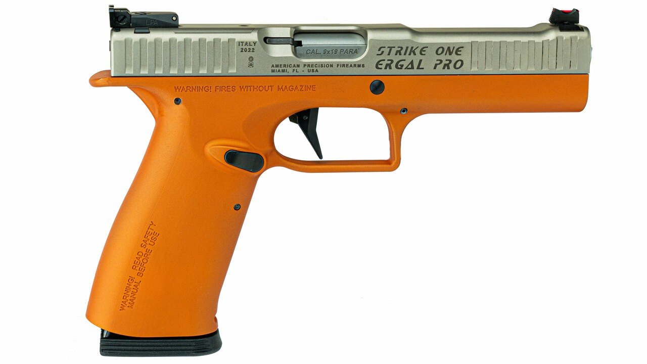 Arsenal Strike One Ergal Pro 9mm Orange Aluminum Pistol 5" Barrel