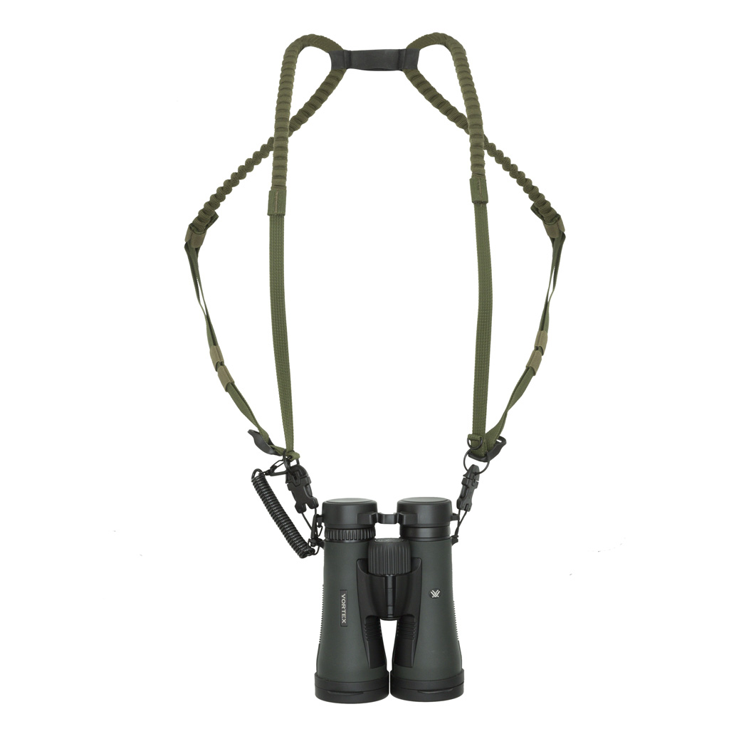 Elevation 1601001 Dual Bino Harness Green/Black, Multi-Wear Options