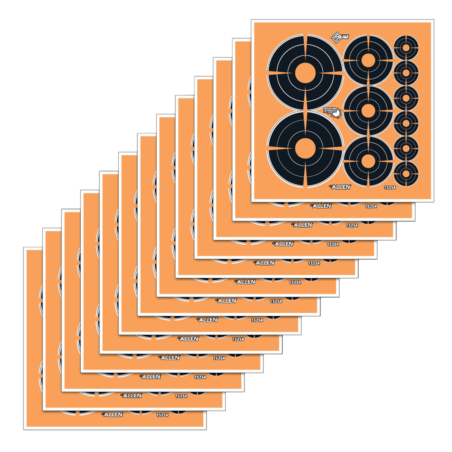 Buy EZ-Aim 15254 Splash Reactive Bullseye Variety Adhesive Pack 12 Pack online