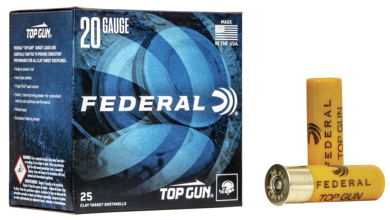 Buy Federal TG20 8 Top Gun 20 gauge 2.75" .875 oz #8 shot 25/box online