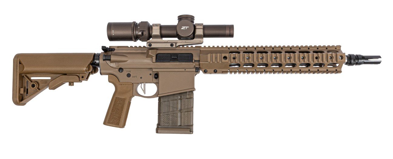 DPMS DR-10 308 P/W QUAD RAIL FPT PDE B5 13.7IN BARREL W/ PINNED AND WELDED SUPPRESSOR READY HUB 20RD DP10FDE