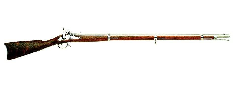 Traditions KR6186100 1861 Springfield 58 Cal Percussion 40" Stainless Barrel Unfinished Walnut Stock