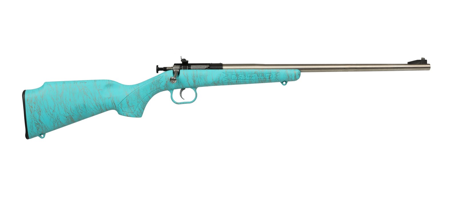 Keystone KSA2446 Crickett 22 LR 16.125" Stainless Rifle Blue/Gold Stock - Keystone Sporting Arms - 22 LR
