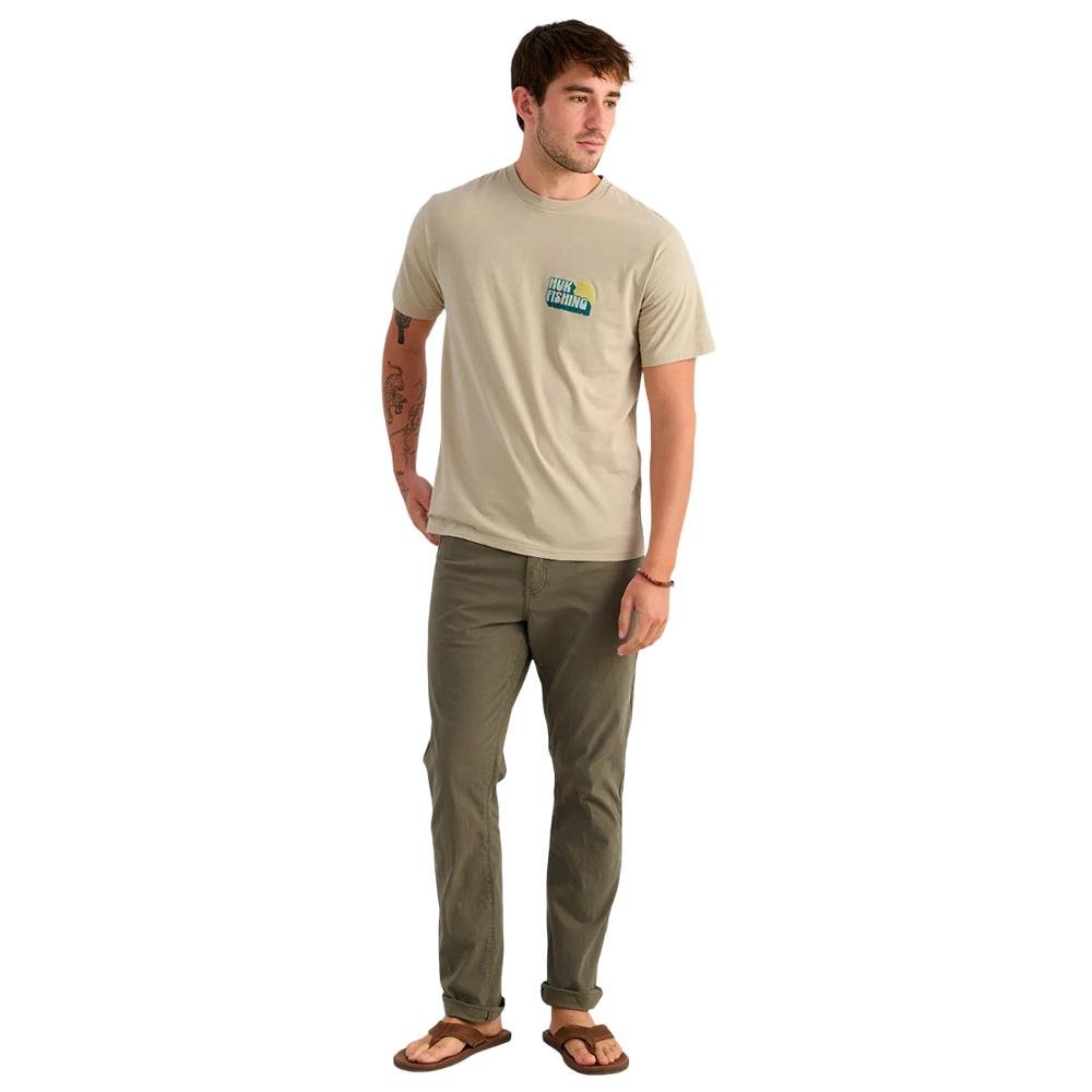 Buy Huk Bait 'N Fetch Short Sleeve Tee River Rock Heather L online