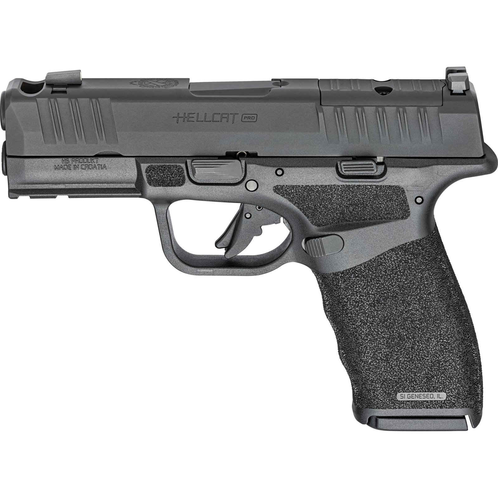 9mm Luger Black Pistol: 3.7" Barrel, Optics-Ready Slide, Tritium Sights, 15/17-Rd Mags - Springfield Armory - 9mm
