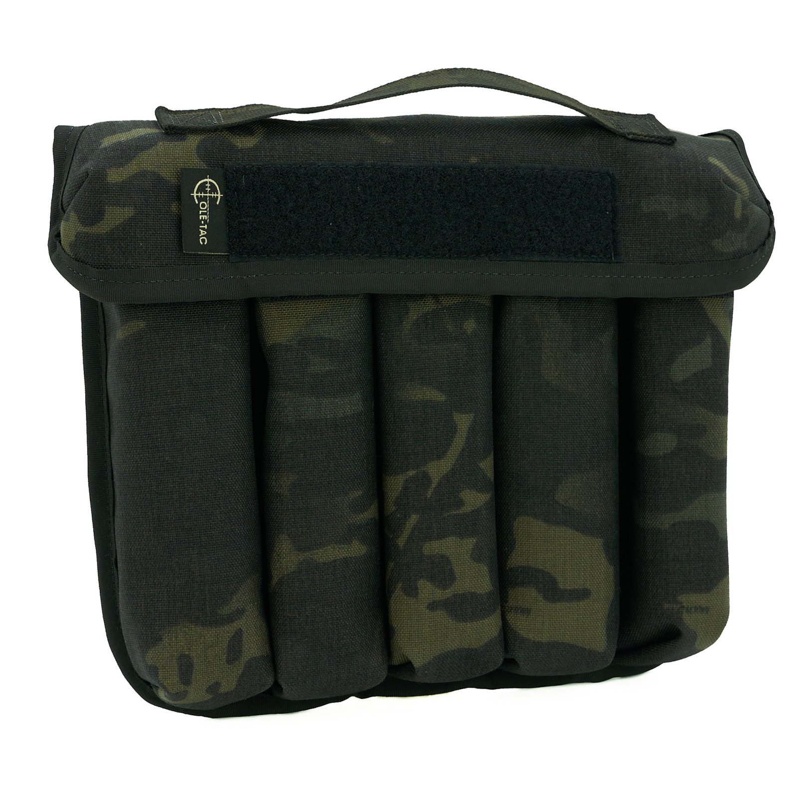 Cole-TAC CD106 Can Caddy, 500D Nylon, Multicam Black, 5 Slots, 9.25"x10.5"x2.5"