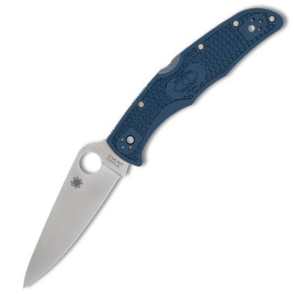 Spyderco C10PCBL Endura 4 SPY27 3.8" Satin Blade Cobalt Blue Handle - Spyderco