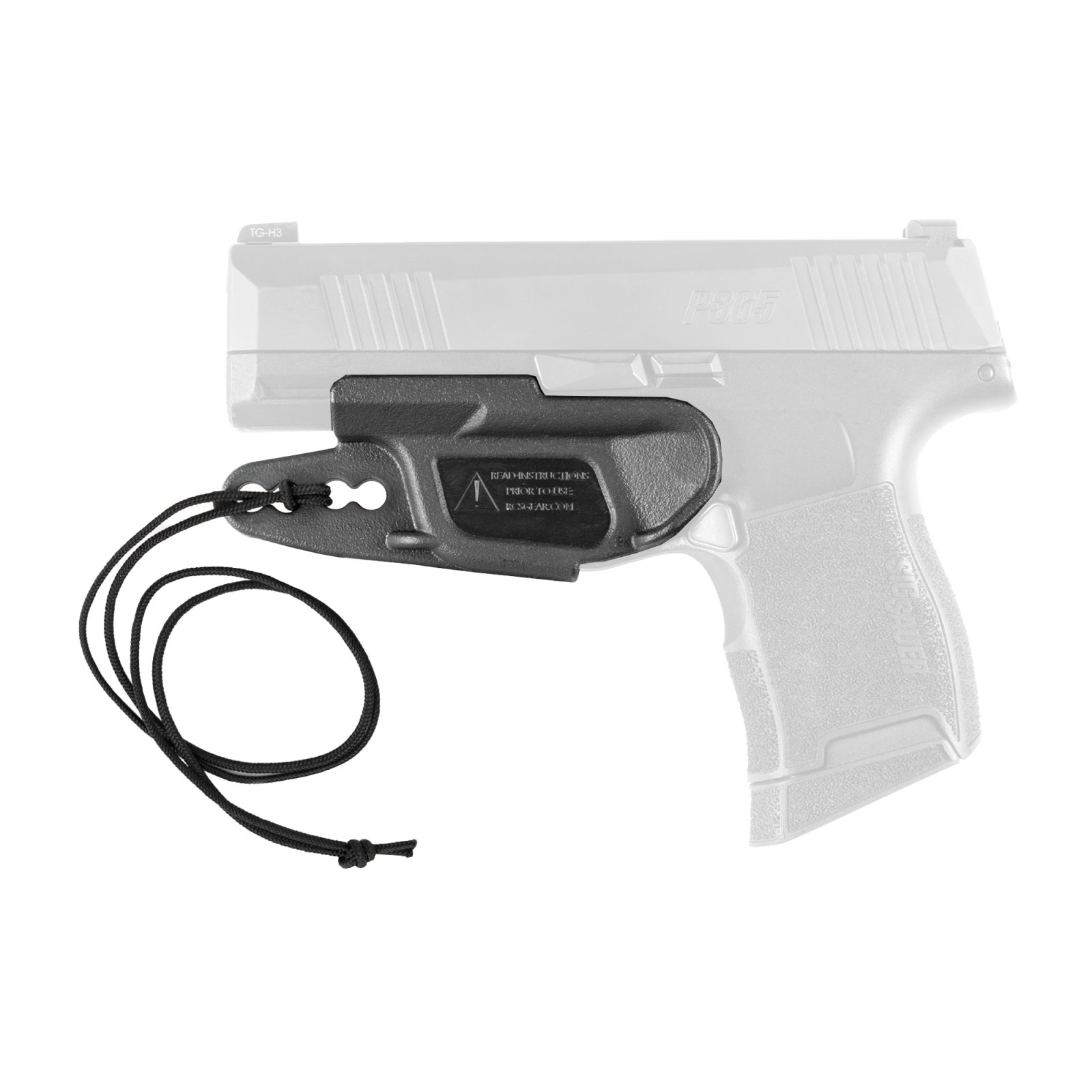 Raven VG2P365BKLAN Vanguard 2 IWB Holster Sig P365/P365X/XL Black