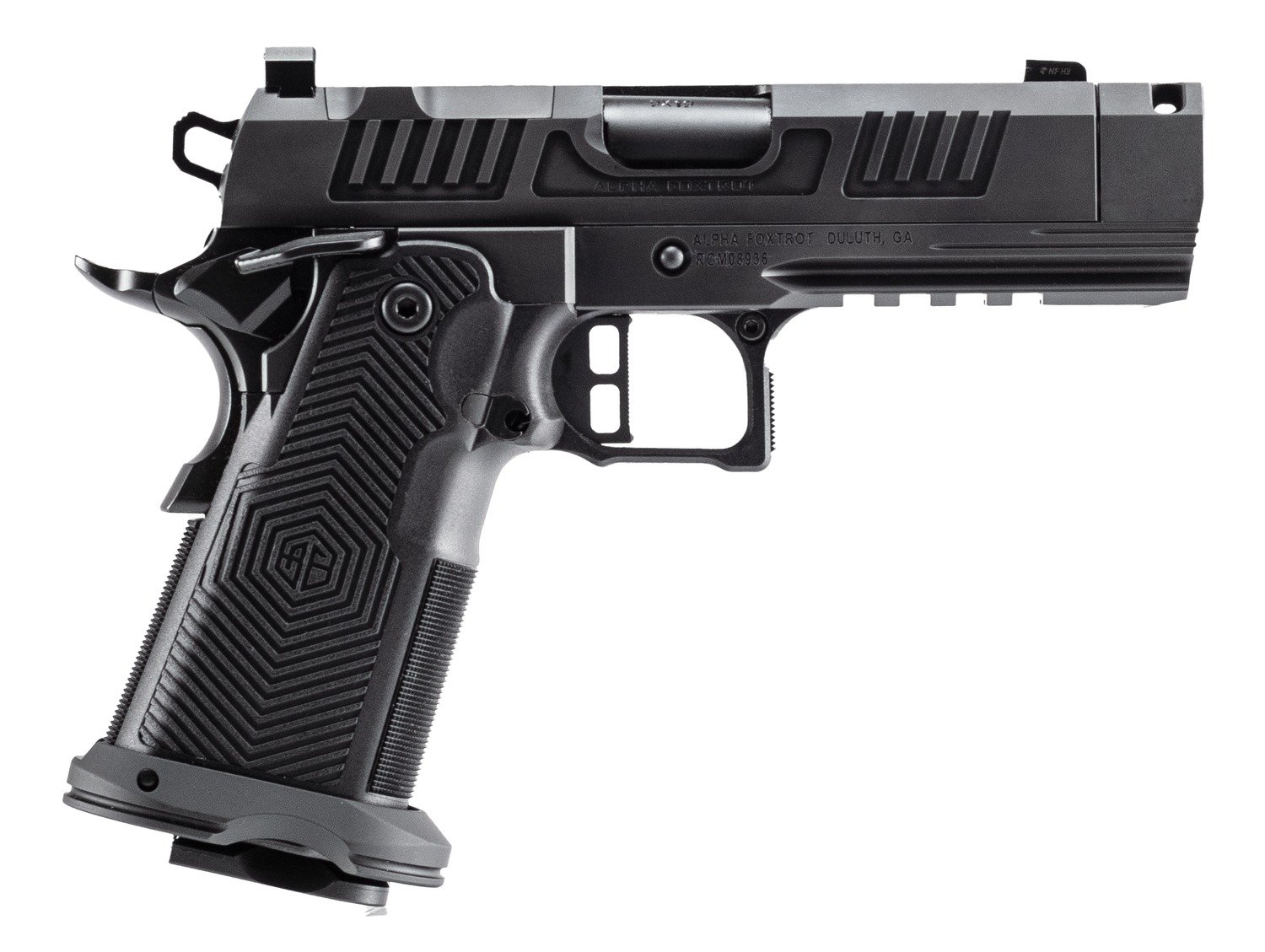 Alpha Foxtrot AF1911-Romulus 9mm 3.5" Comp Threaded DLC Black - Alpha Foxtrot - 9mm