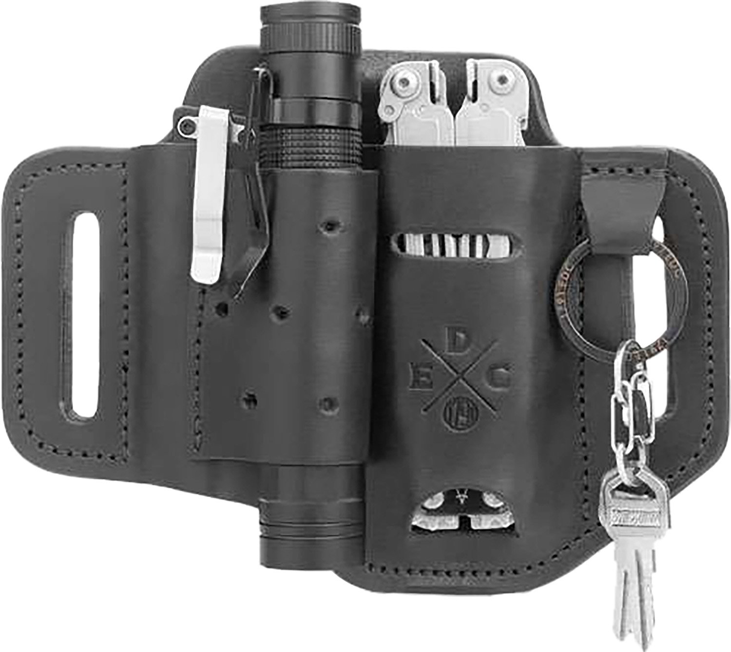 1791 Gunleather Steslfblka EDC Standard Easy Slide OWB Black ST-ES-LF-BLK-A