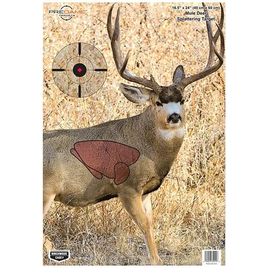 Buy Birchwood Casey Pregame Mule Deer Paper Target 16.5" x 24" 3-Pack online