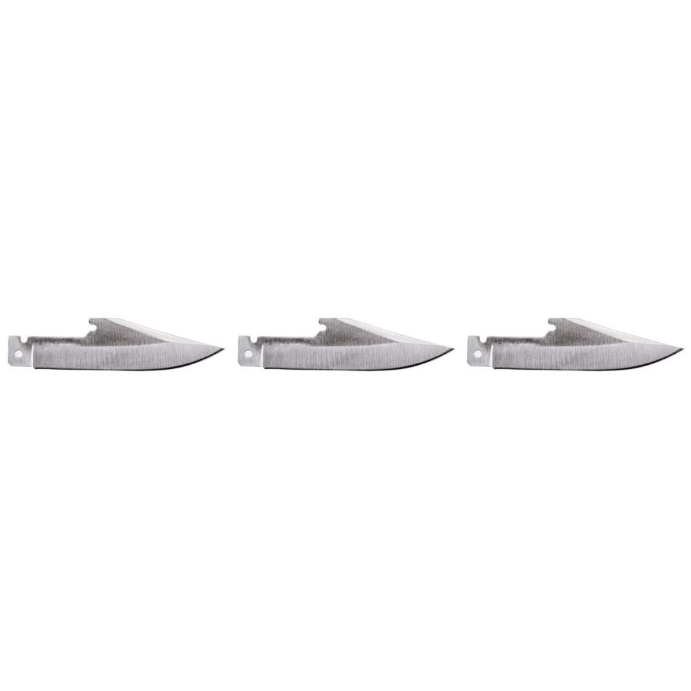 Remington R15742 440 Stainless Steel Drop Point Blades 3 Count