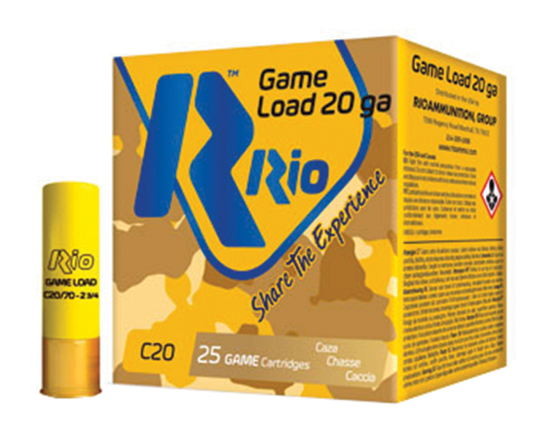 Rio Ammunition RC208 20 Gauge 2.75" 1oz #8 Shot 250 Rounds - Rio Ammunition - 20 Gauge