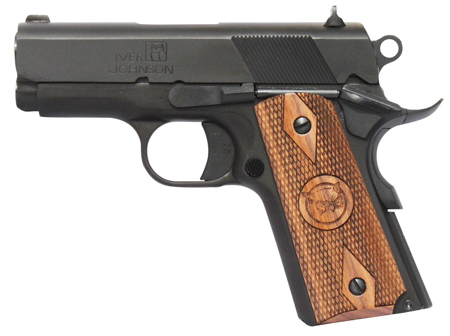 Iver Johnson Thrasher 45 ACP 3.13 in Matte Blued 7+1 Walnut Grip - Iver Johnson - .45ACP