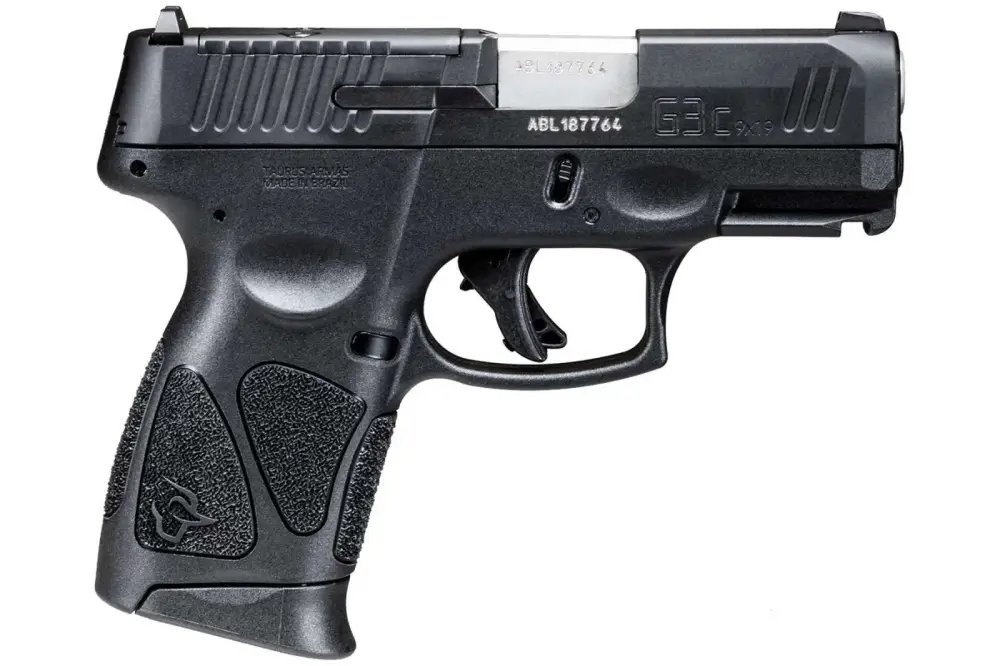 Taurus G3c T.O.R.O 9mm Luger Compact Pistol - 3.2" Stainless Steel Barrel, 10-Round Capacity, Striker Fired, Adjustable Sights, Polymer Frame, Matte Black Finish