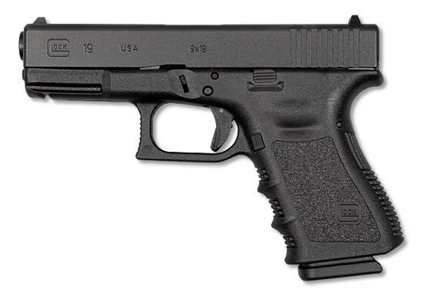 Glock 19 Gen 3 Compact 9mm Luger 15+1 4.02" Black Steel Barrel Matte Black Serrated Slide Black Polymer Frame