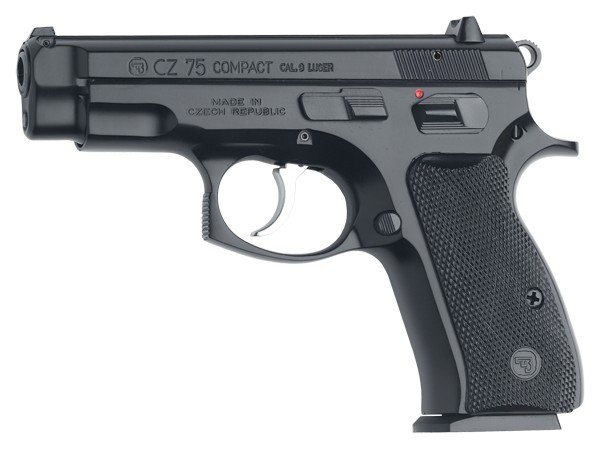 CZ-USA 01190 CZ 75 Compact 9mm Luger 10+1 3.75" Blued Steel Barrel...