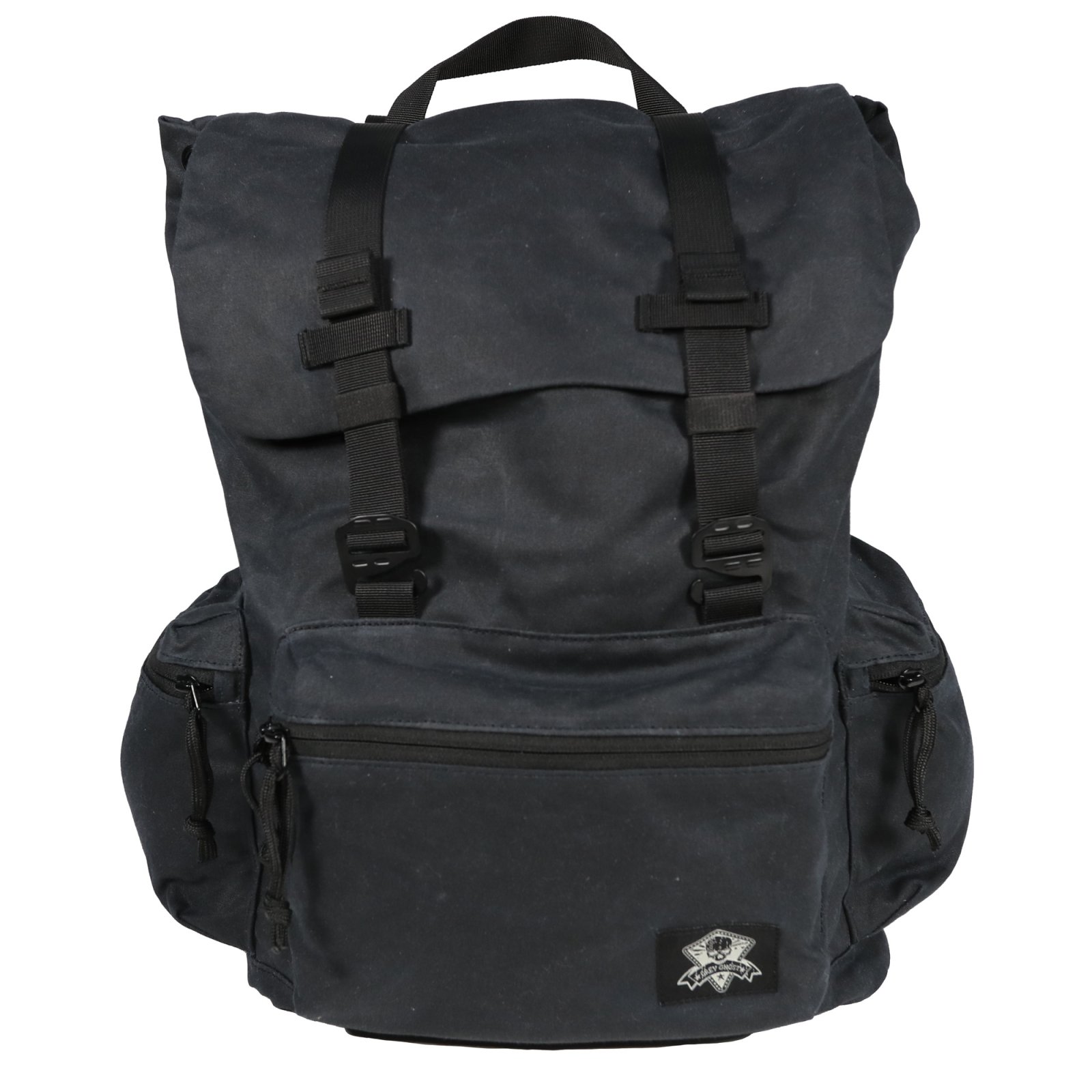 Grey Ghost Gear GTG5943-BLK Drifter Backpack, Waxed Canvas, 1820 Cu In, Black
