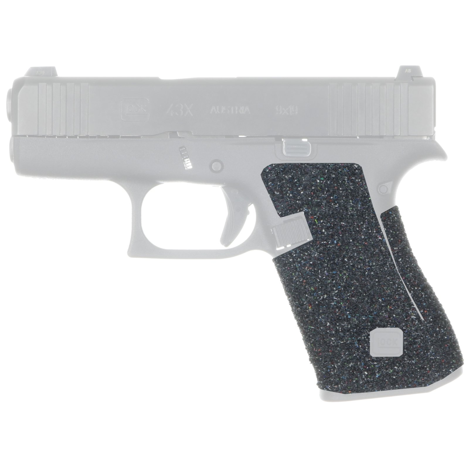 TALON Grips Inc Evolution Rubber Grip Adhesive Grip Fits Glock 43X 48 Blk