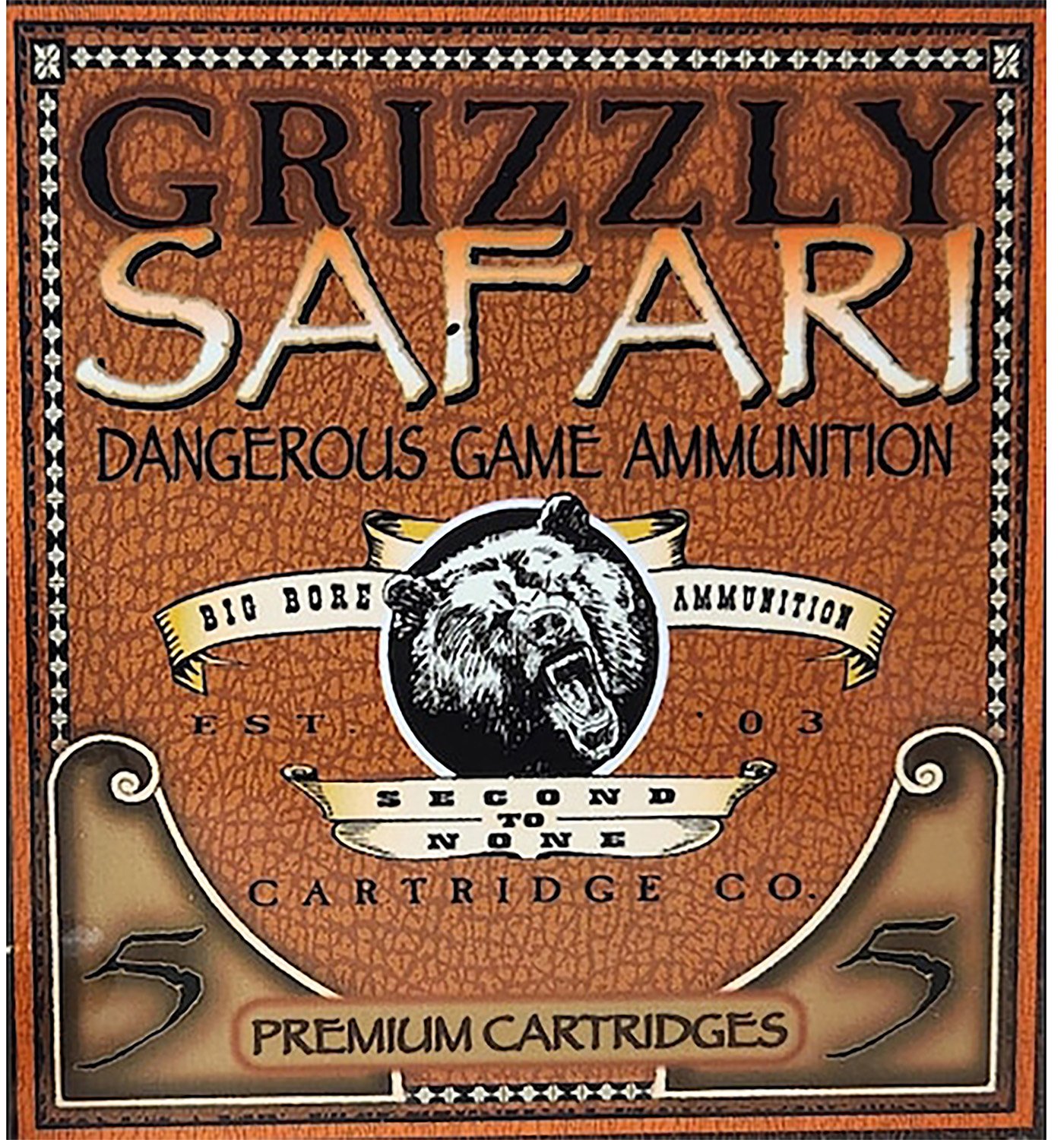 Grizzly GC416REM5 416 Rem Mag 400gr Solid Brass Ammo 5/Box