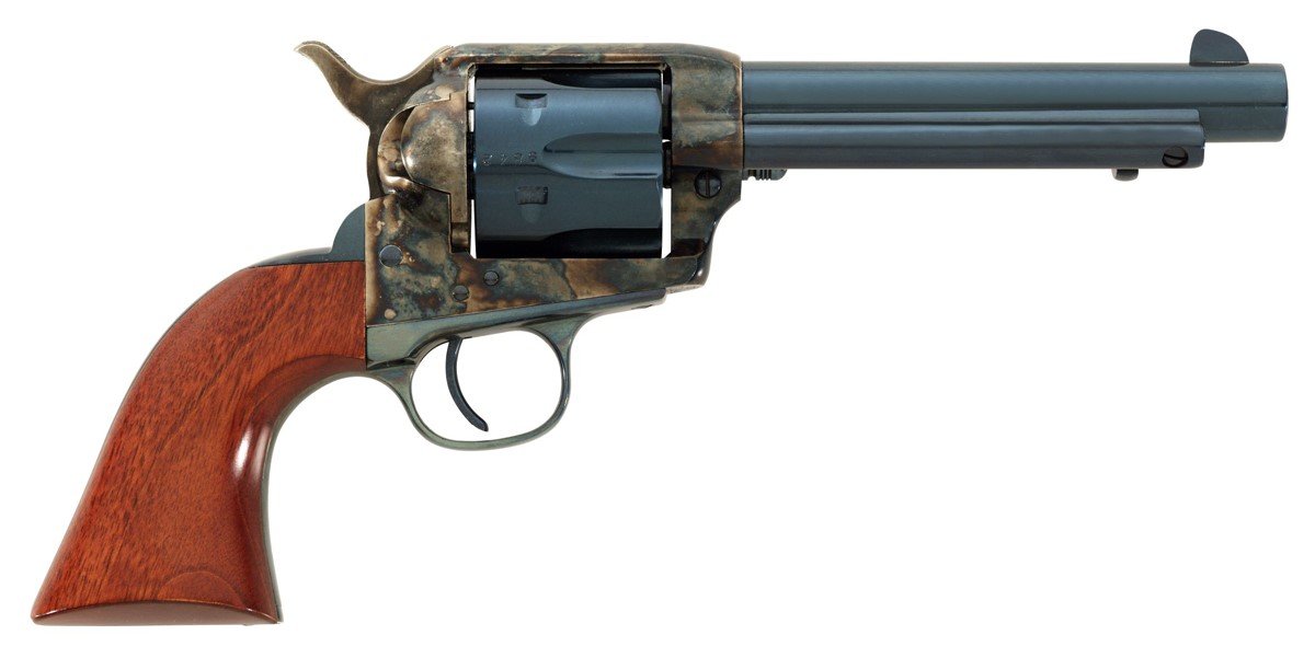 Taylor's Company Cattleman 555120 357MAG 5.5in Charcoal Blue 6 Shot Single  - Taylor's & Company - 357 Magnum | 38 Special