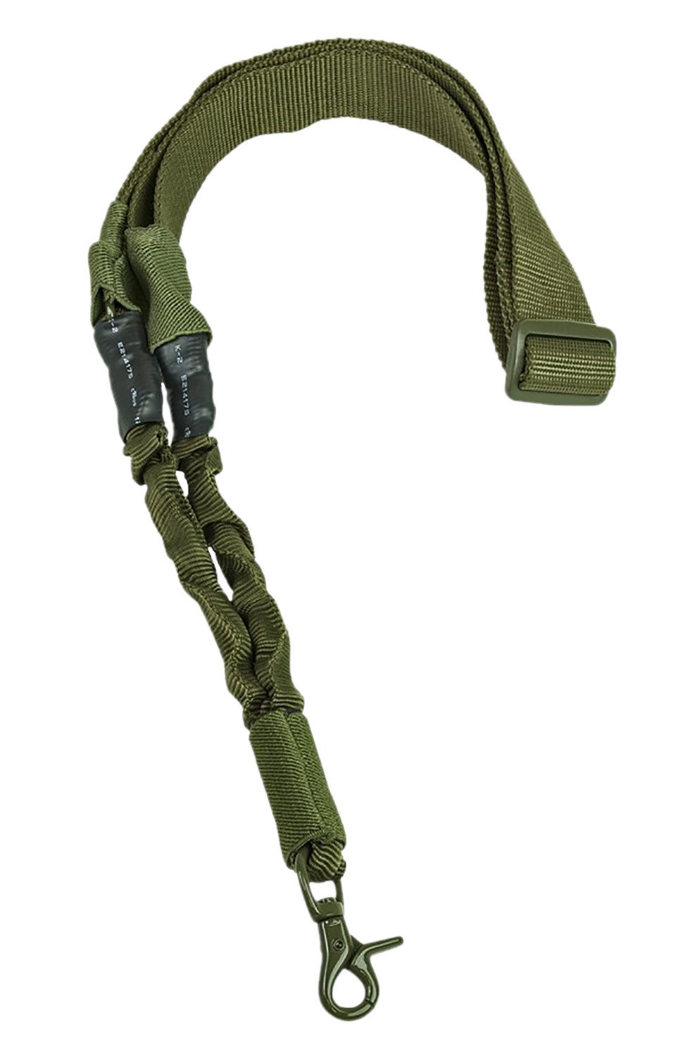 NcStar AARS1PG Single Point Sling 1.5" Adjustable Bungee Green Nylon