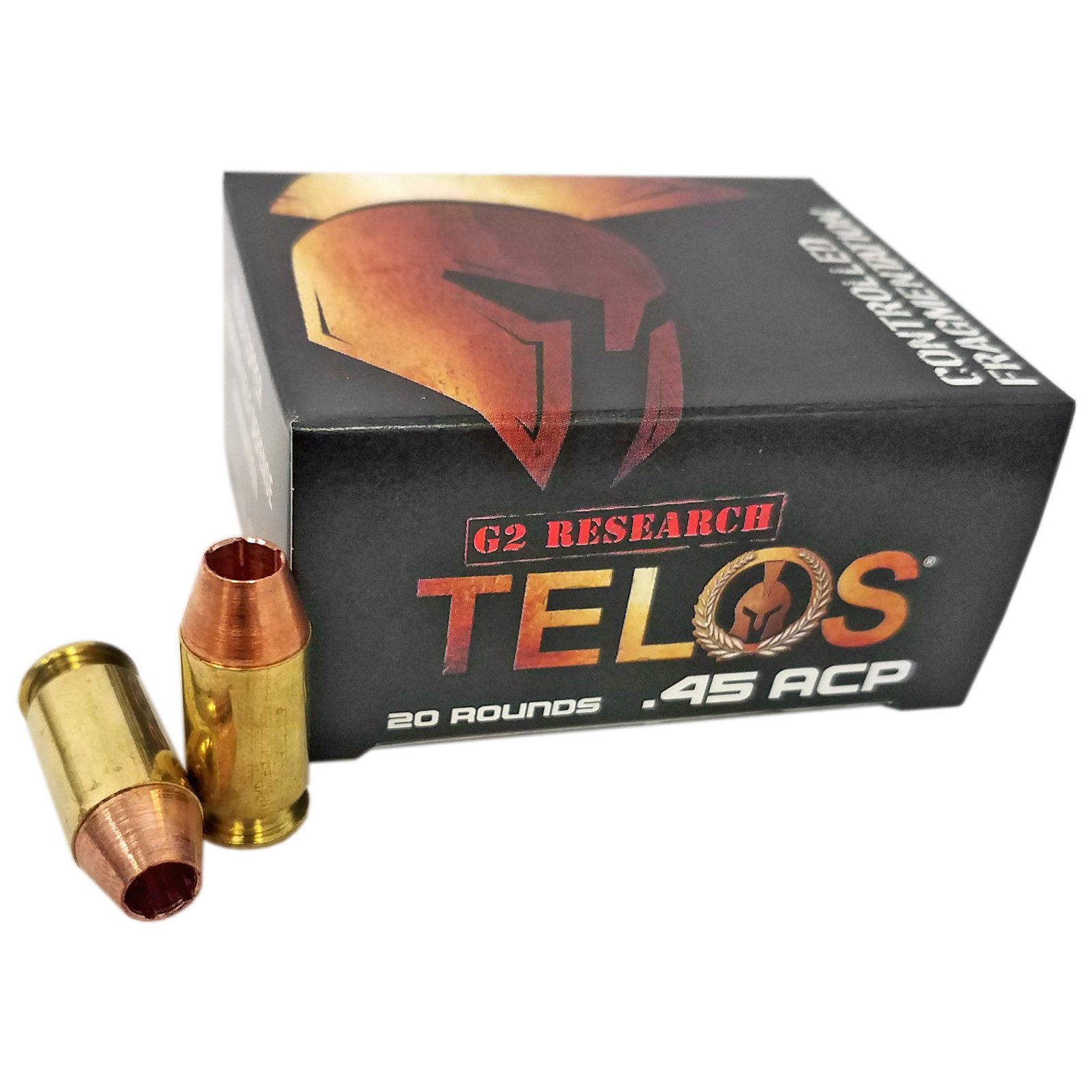 G2 Research G00629 TELOS .45 ACP 160gr HP Ammo, 920fps, 20 Rounds - G2 Research - .45ACP