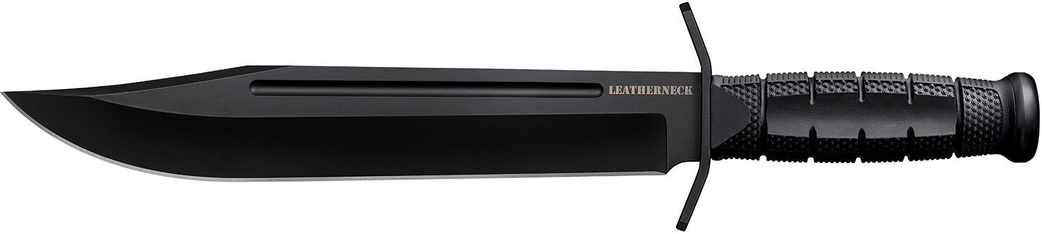 Buy Cold Steel CSFXLTHRNK Leatherneck 10.5" D2 Steel Bowie Knife Black Handle online