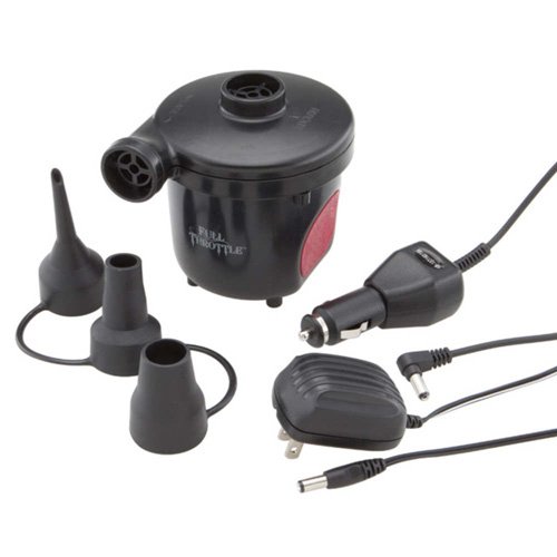 Full Throttle Rechargeable Air Pump Black Model 043311000895 0.5 PSI