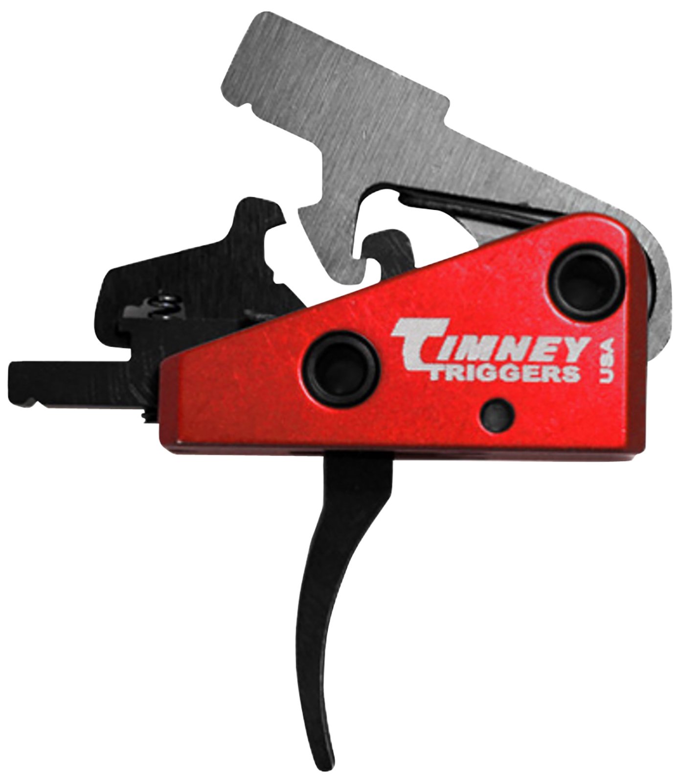Timney 662S Targa Short 2-Stage Curved Trigger 2 lbs Black/Red AR-15 - Timney Triggers - TARGA SHORT TRIGGER