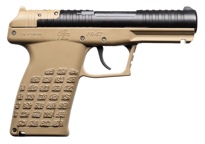 KELTEC PR57TAN 5.7x28 Pistol Tan 4.64" Barrel 20+1 Optic Ready - Kel-Tec - 5.7 x 28mm