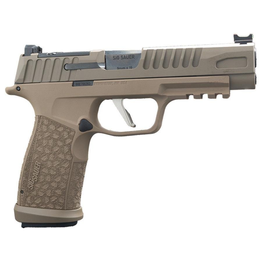 Sig Sauer P365 Fuse Two-Tone Tan Handgun 9mm Luger 21(2)&17(1)rd Magazines 4.3 Barrel LXG Front Optic Sight