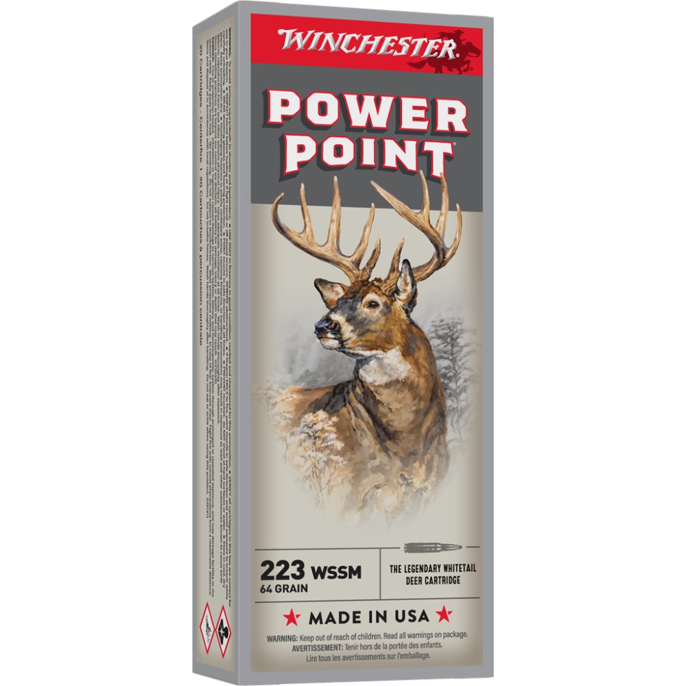 Description .... Super-X Centerfire Rifle Ammunition Caliber ........ 223 W - Winchester - POWER POINT