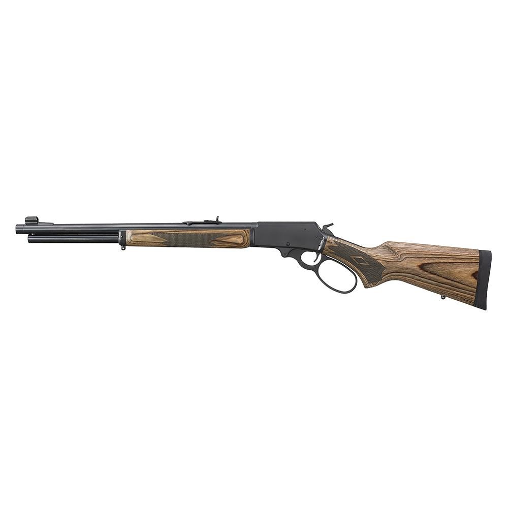 Marlin 70456 1895 Gun Guide 45-70 Govt 6+1 19.10" Threaded Satin Blued Barrel/Brown Laminate - Marlin Firearms Company - 45-70 GOV