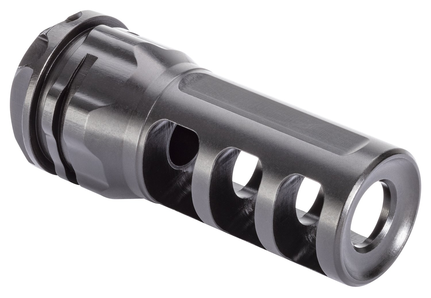 Gemtech ETM 7.62 NATO Muzzle Brake 2.37" Black 5/8-24 Mount - Enhanced Suppressor Alignment