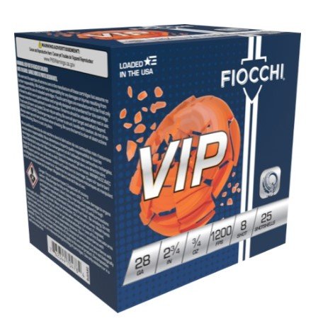 Fiocchi 28VIP8 Exacta Target 28Ga 2.75" 3/4oz #8 Shot 25/Box - Fiocchi - LEAD