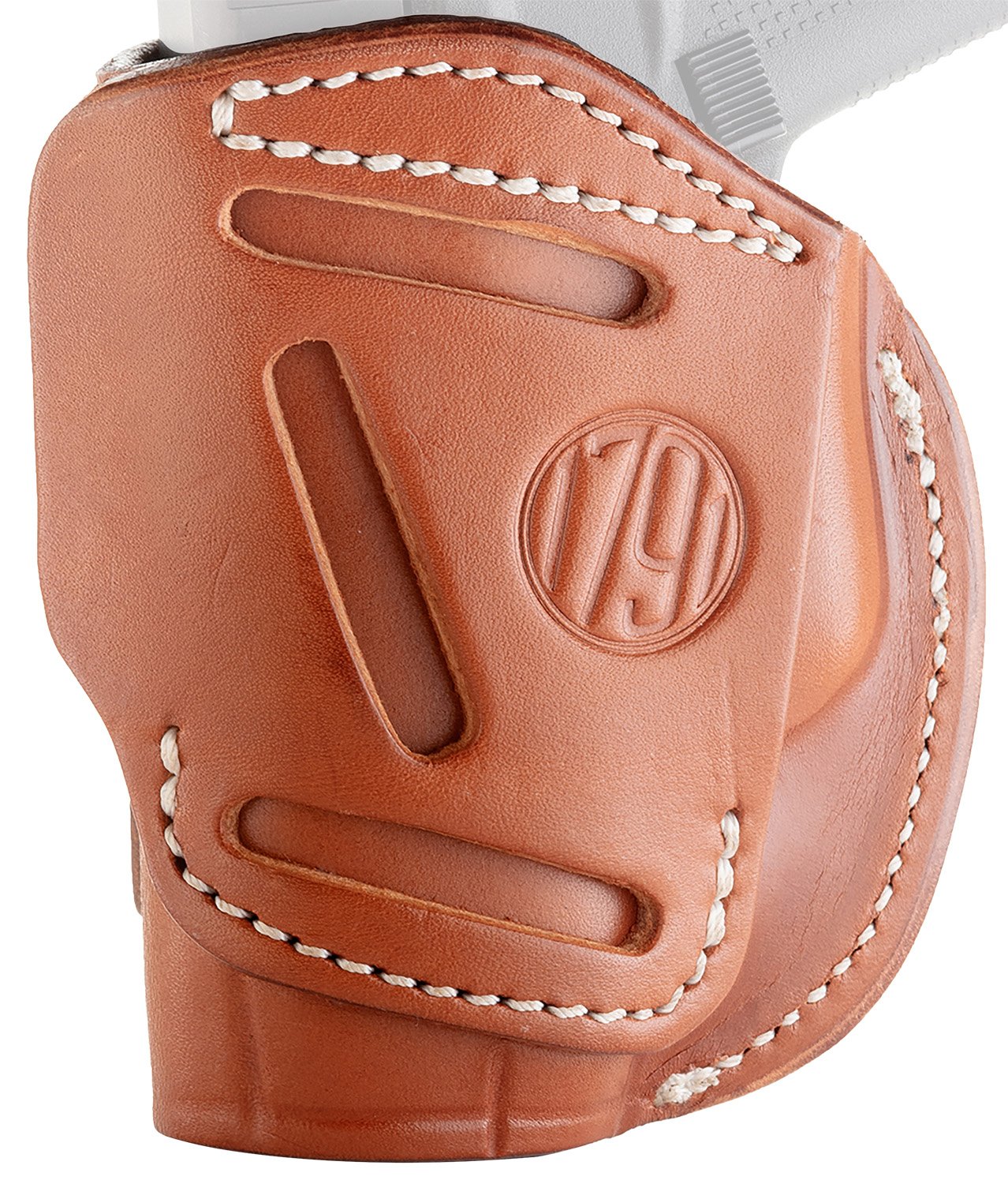 1791 Gunleather 4WH-2-CBR-R 4-Way Holster Classic Brown RH Size 2 - 1791 Gunleather - CLASSIC BROWN