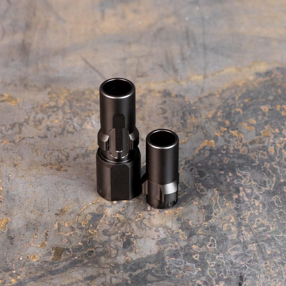 SilencerCo 3-Lug Muzzle Device 45 ACP 5/8-24 Black