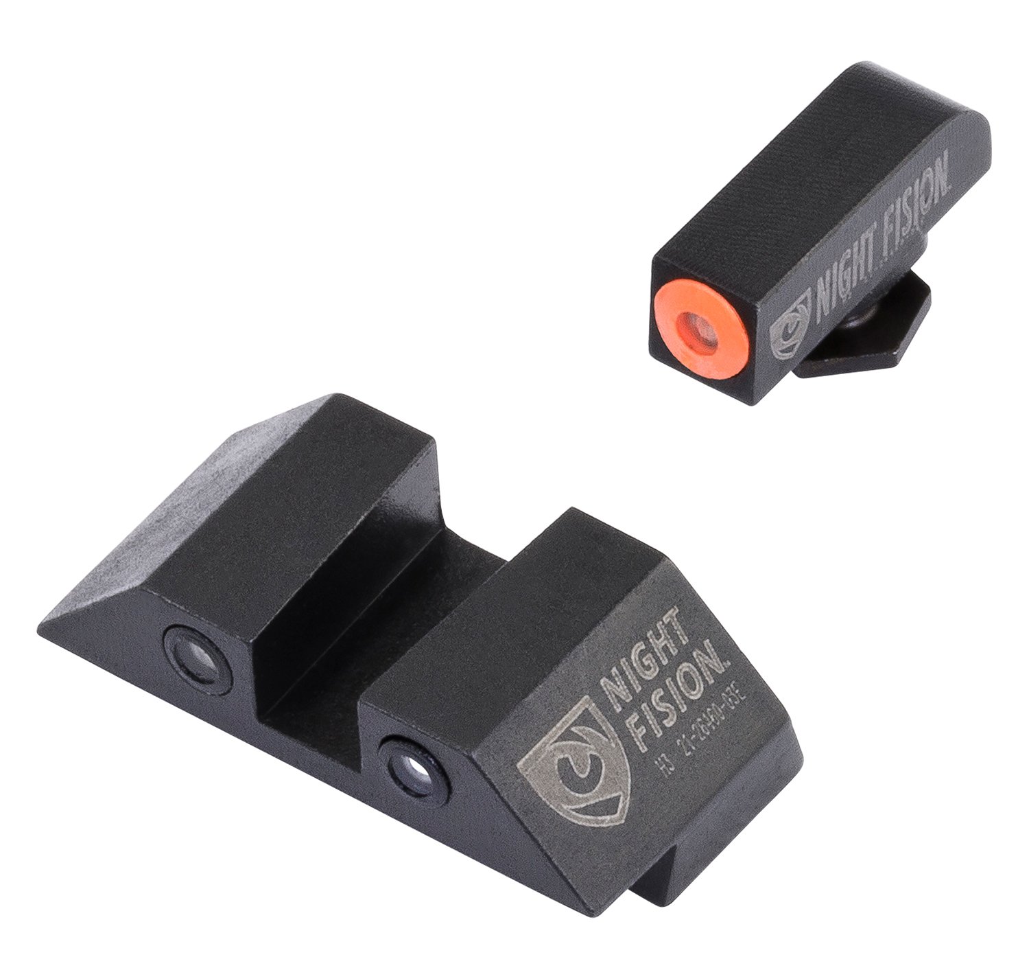 Night Fision GLK003003OGZ Tritium Night Sights Glock 42/43/43X Green/Orange - Nightforce Optics - STEEL
