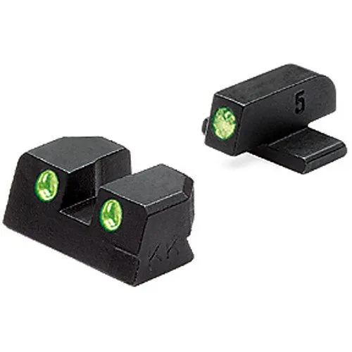 Meprolight Tru-Dot Tritium Sight Set Green Front/Green Rear Fits Sig Sauer 40/45ACP 0101293101 - Sig Sauer for sale at TheGunDock