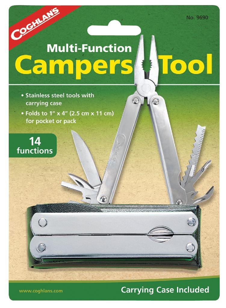 Buy COGHLAN'S Multi-Function Campers Tool Stainless Steel, Folds to 4 In online