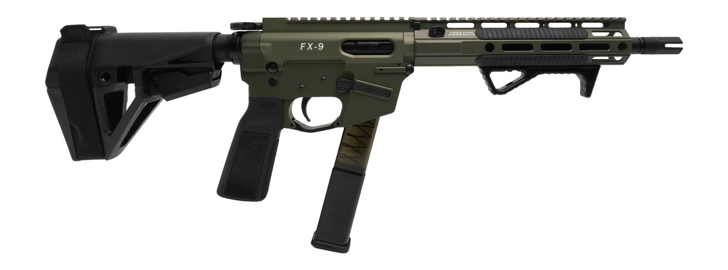 FREEDOM ORDNANCE FX9P10E-ODG 9MM 10" SBA5 BRACE - FREEDOM