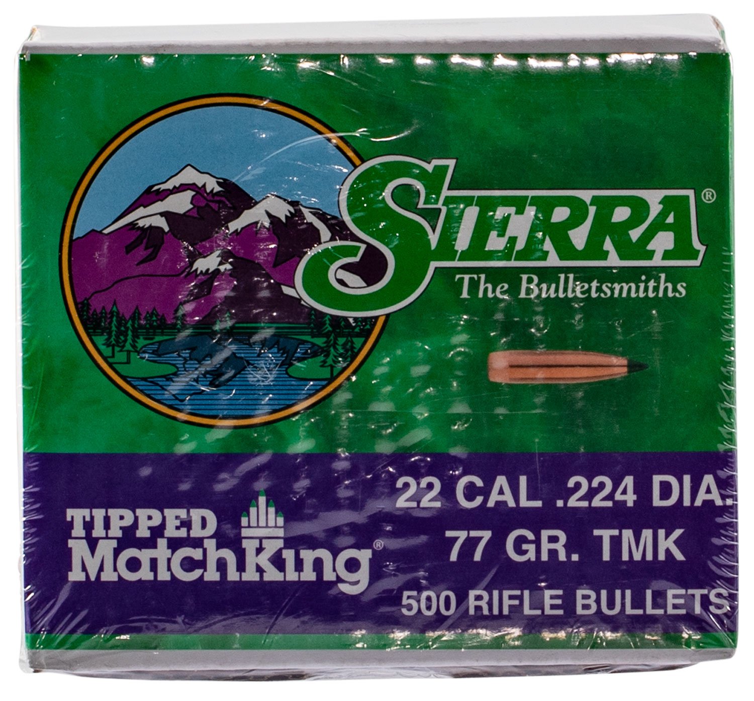 Buy Sierra 7177C Tipped MatchKing .22 Cal .224 77 gr 500 Per Box online