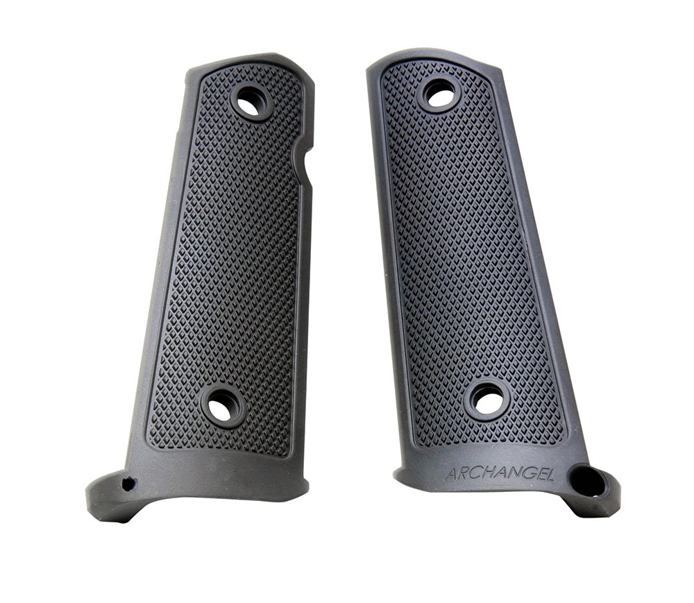 Archangel AA108 Aluminum Grip Panels Black Anodized for 1911 Government - Pro-Shot Products - GRIP PANELS
