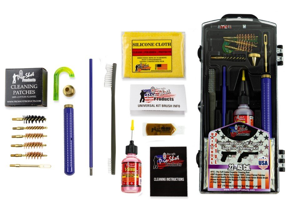 ProShot PURP-PISTOL Universal Pistol Kit .22-.45 Cal Purple Rod - Pro-Shot Products - .22-45