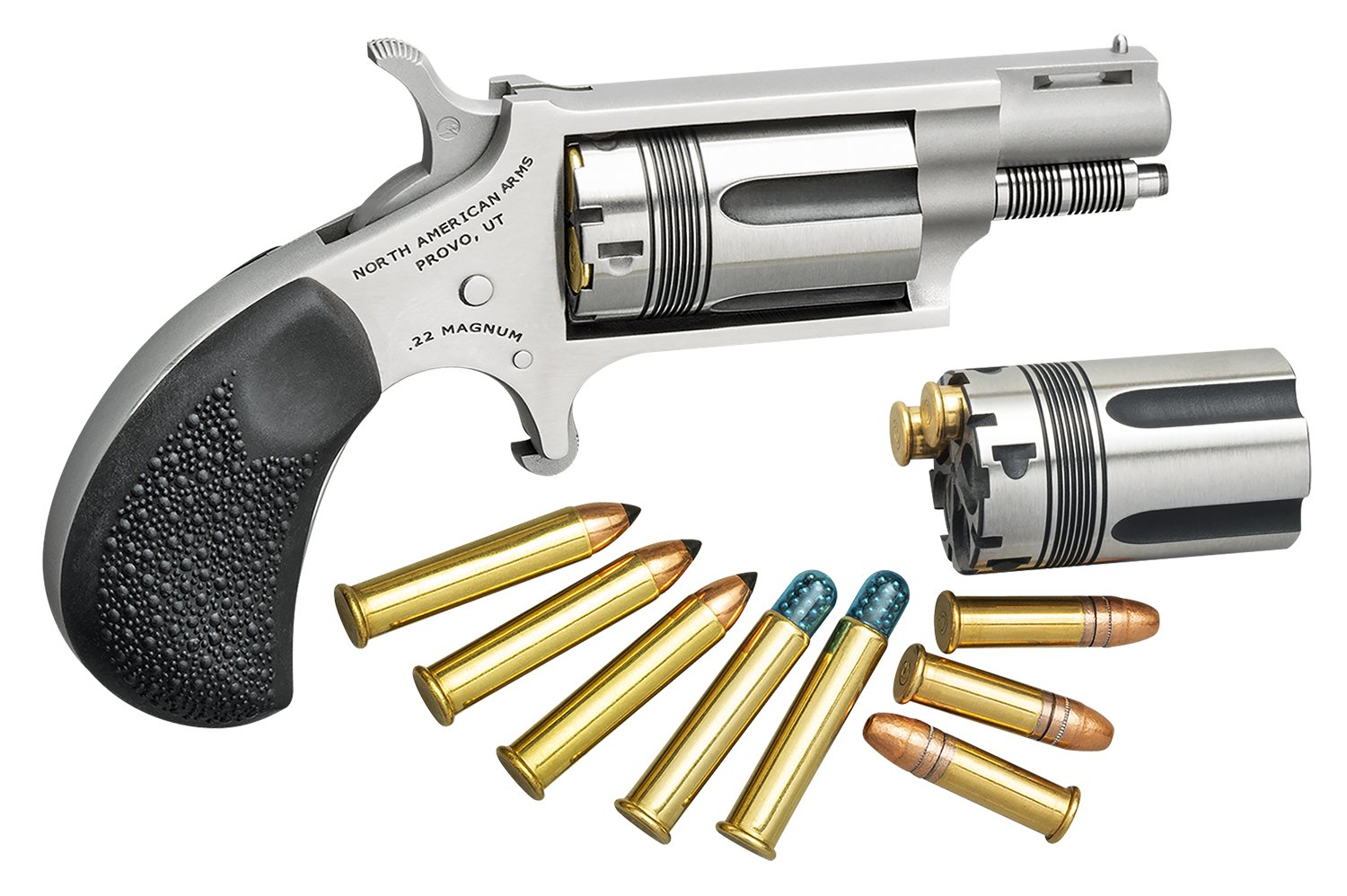 NAA NAA-22MC-TW .22 LR/.22 WMR 1.63in Stainless 5 Shot - NAA - 22 LR | 22 Magnum