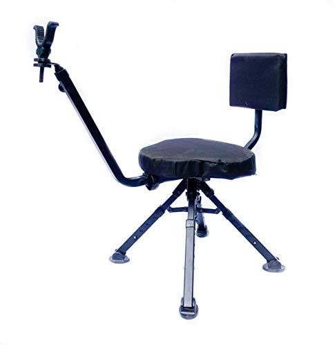 BenchMaster BMGBSC2 Ground Hunting Shooting Chair 360 deg Rotating Steel Black - Altus Brands Llc - Pro-Ears