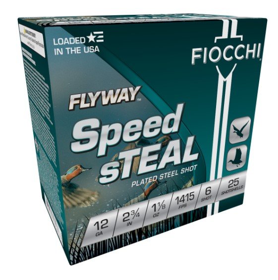 Fiocchi 12FST6 Flyway Speed Steel 12Ga 2.75" 1-1/8oz #6 Shot 25/Box - Fiocchi - 12