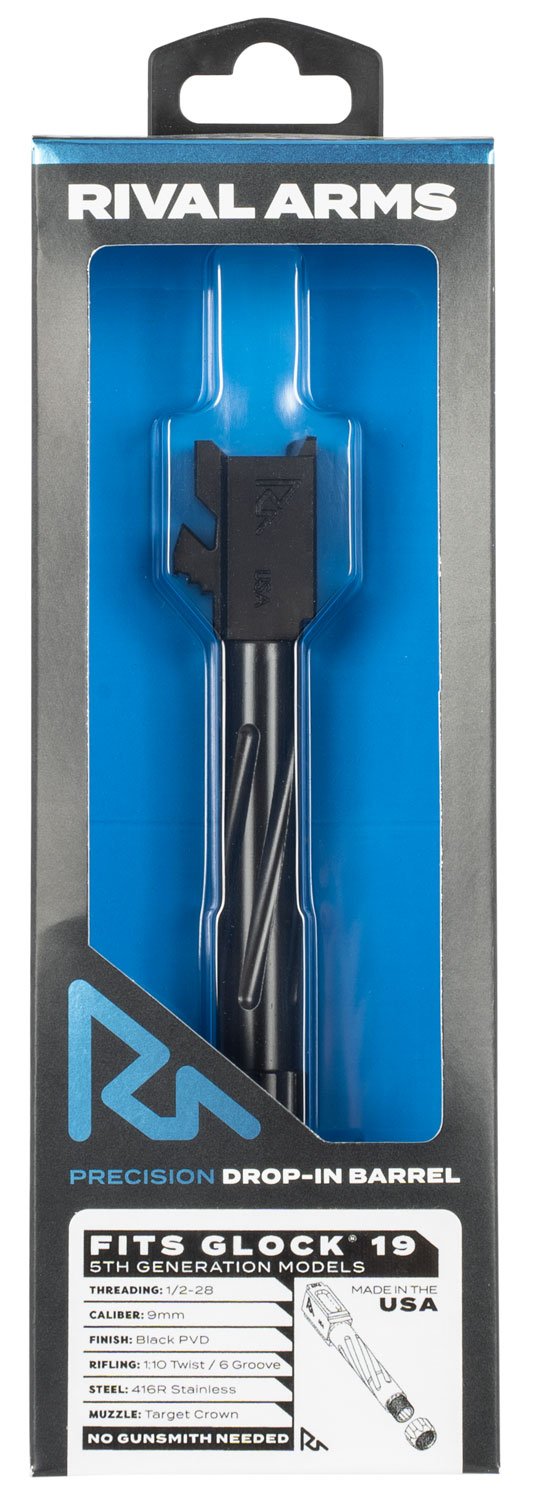 Buy Rival Arms RA20G204A Precision V1 9mm Barrel 4.02" Black PVD Glock 19 Gen5 online